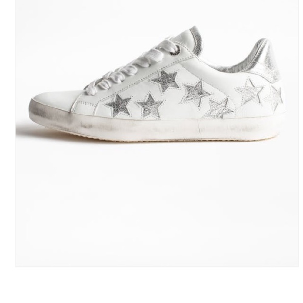 ZADIG & VOLTAIRE EUC *Worn once! Women's Star-Embellished Low-Top Sneakers. 9